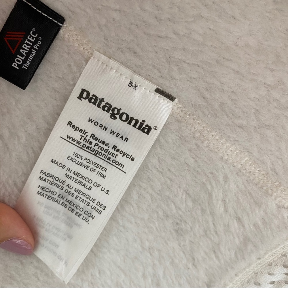 Patagonia Raw Linen Re-Tool Fleece Vest - Picture 4 of 5